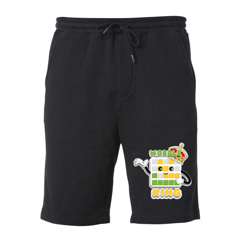 Wordle King Daily Word Game Wordle Kawaii Fleece Short | Artistshot