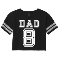 Dad 8 Eight Soccer Hockey Football Softball Team Sport Shirt Scorecard Crop Tee | Artistshot