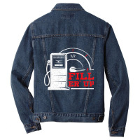 Fill 'er Up Gas Station Attendant Gas Pump Gasoline Fuel Premium T Shi Men Denim Jacket | Artistshot