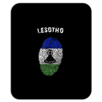 Lesotho Fingerprint Flag Country Pride Heritage Shirt Mousepad | Artistshot