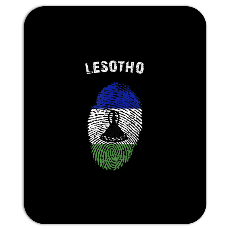 Lesotho Fingerprint Flag Country Pride Heritage Shirt Mousepad by cm-arts | Artistshot