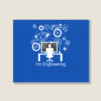 Awesome Engineer Landscape Canvas Print | Artistshot