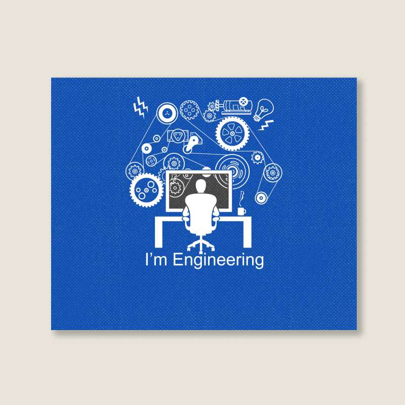 Awesome Engineer Landscape Canvas Print | Artistshot