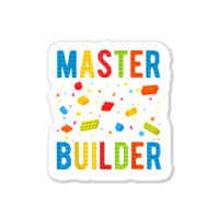 Brick Builder Funny Blocks Building Master Builder Toys Kids T Shirt Sticker | Artistshot