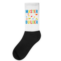 Brick Builder Funny Blocks Building Master Builder Toys Kids T Shirt Socks | Artistshot