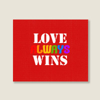 Love Always Wins For Dark Landscape Canvas Print | Artistshot