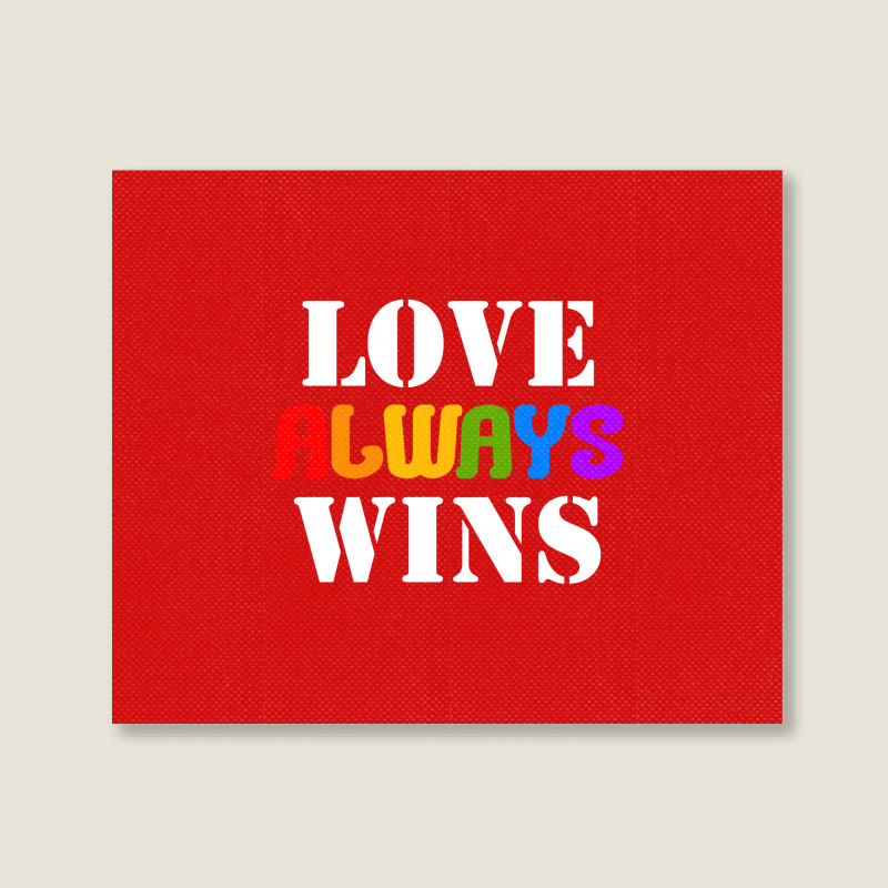 Love Always Wins For Dark Landscape Canvas Print | Artistshot