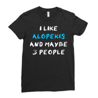 I Like Alopekis And Maybe 3 People Kokoni Melitaio Kynideo Ladies Fitted T-shirt | Artistshot