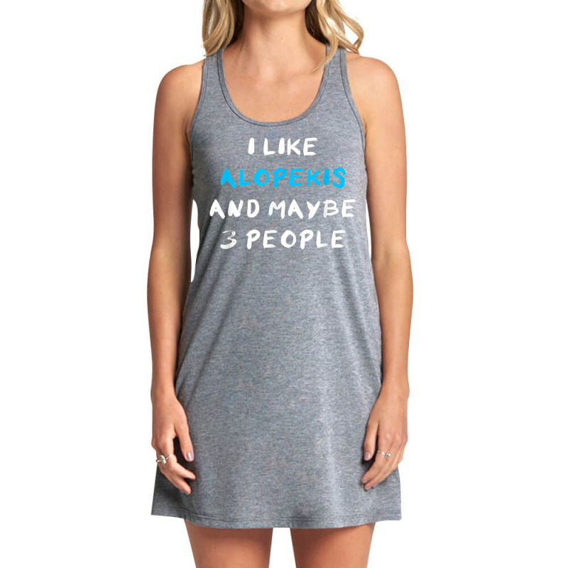 I Like Alopekis And Maybe 3 People Kokoni Melitaio Kynideo Tank Dress by Color | Artistshot