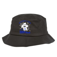 Intestinal Cancer Is Boo Sheet Blue Ribbon Halloween Bucket Hat | Artistshot