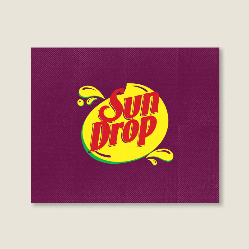Sun Drop Citrus Soda Landscape Canvas Print | Artistshot