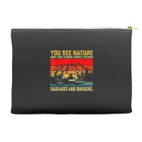 You See Nature And I See A Deer Jerky Funny Hunting Accessory Pouches | Artistshot