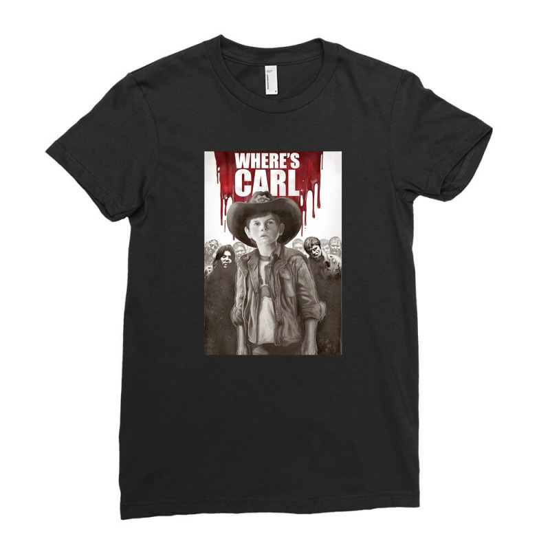 Chandler Riggs Carl Grimes The Walking Dead Tv Series (4) Ladies Fitted T-Shirt by Erlinsuyat | Artistshot