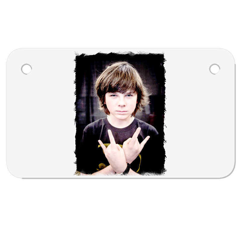 Chandler Riggs Carl Grimes Motorcycle License Plate | Artistshot