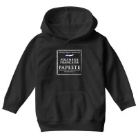 Papeete Tahiti Passport Stamp Vacation Travel Youth Hoodie | Artistshot