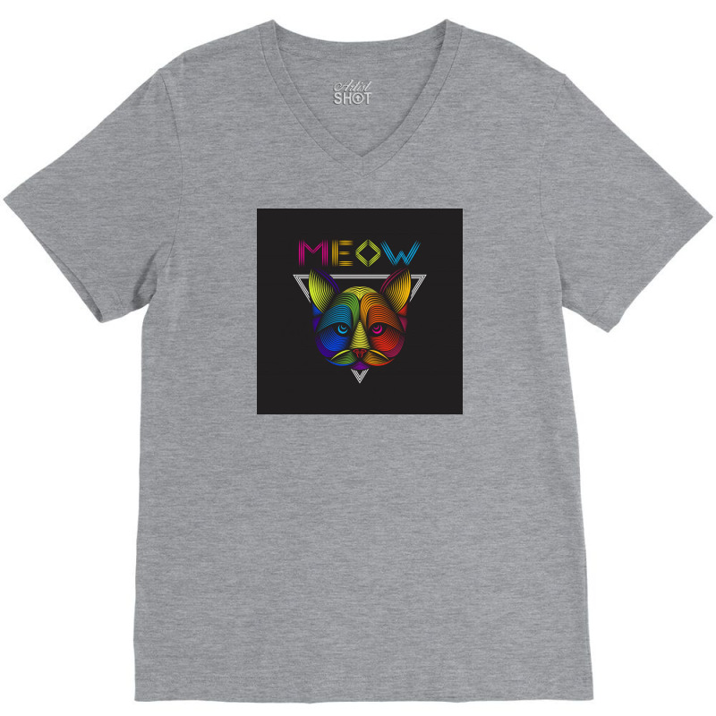 Meow V-neck Tee | Artistshot