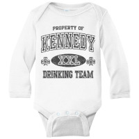 Kennedy Irish Drinking Team St Patricks Day Family Surname T Shirt Long Sleeve Baby Bodysuit | Artistshot