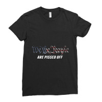 We The People Are Pissed Off Vintage Usa Flag Ladies Fitted T-shirt | Artistshot