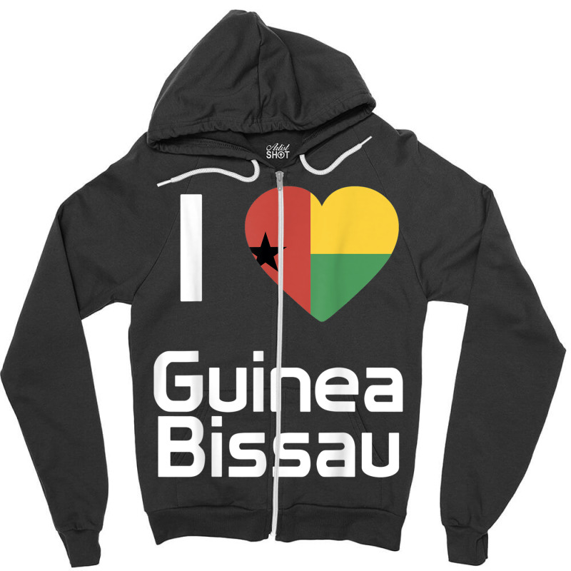 I Love Guinea Bissau Flag T Shirt Tshirt Tee Zipper Hoodie | Artistshot