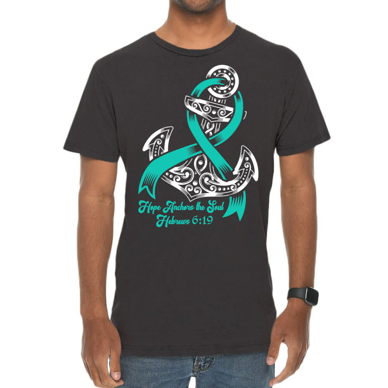 Myasthenia Gravis Awareness  Hope Anchors The Soul Vintage T-shirt | Artistshot