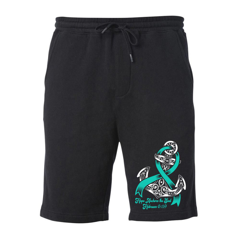 Myasthenia Gravis Awareness  Hope Anchors The Soul Fleece Short | Artistshot