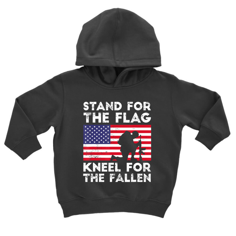 Patriotic Military Veteran American Flag Stand Women Toddler Hoodie | Artistshot