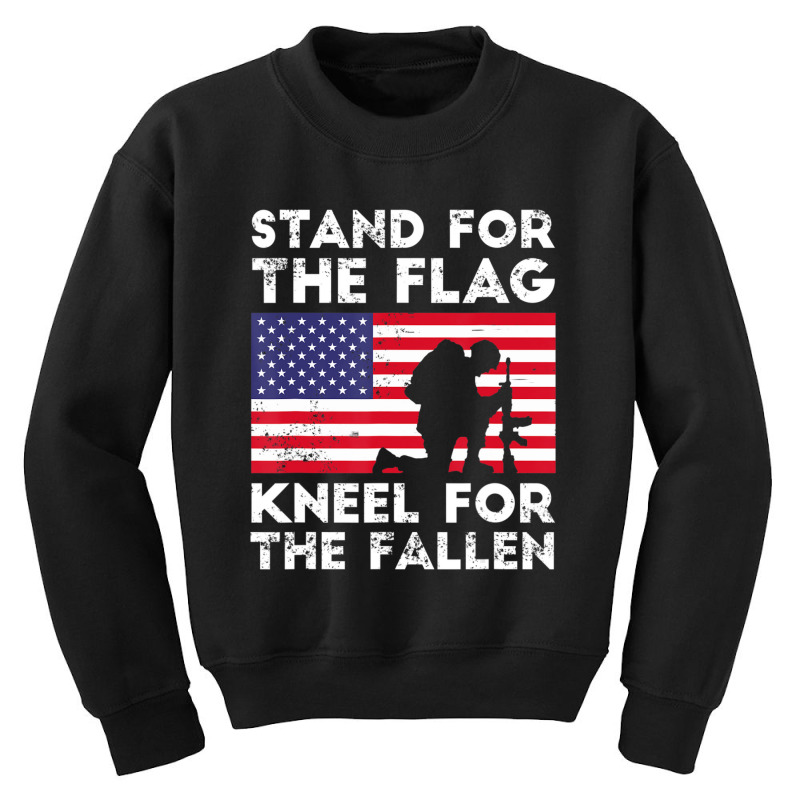 Patriotic Military Veteran American Flag Stand Women Youth Sweatshirt | Artistshot