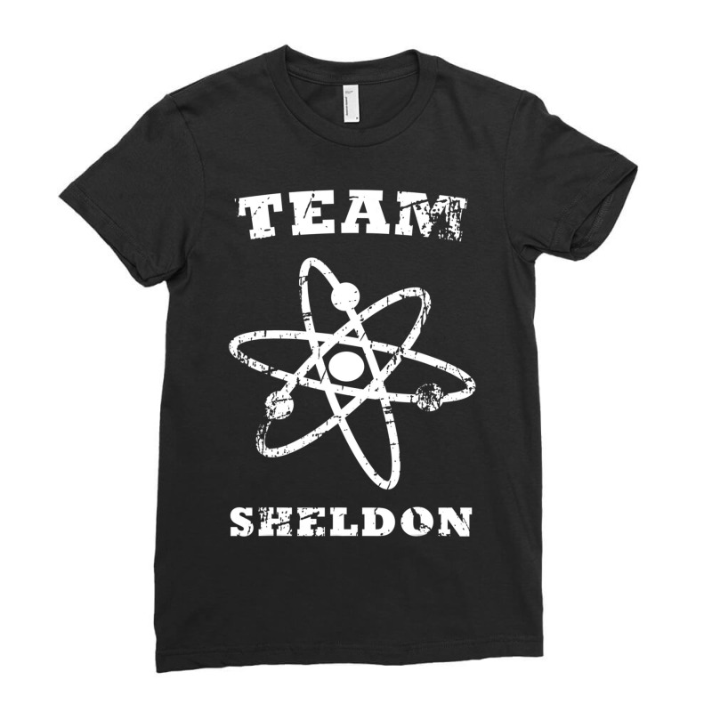 Us Big Bang Theory Team Sheldon Atom 01 H Ladies Fitted T-Shirt by Kuwannin528 | Artistshot