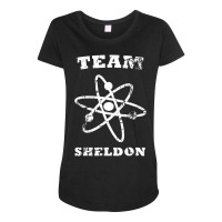 Us Big Bang Theory Team Sheldon Atom 01 H Maternity Scoop Neck T-shirt | Artistshot