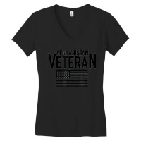 Mens Afghanistan Veteran Military Combat Veteran Women's V-neck T-shirt | Artistshot