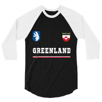 Greenland Sportsoccer Jersey Tee Flag Football Nuuk T Shirt 3/4 Sleeve Shirt | Artistshot