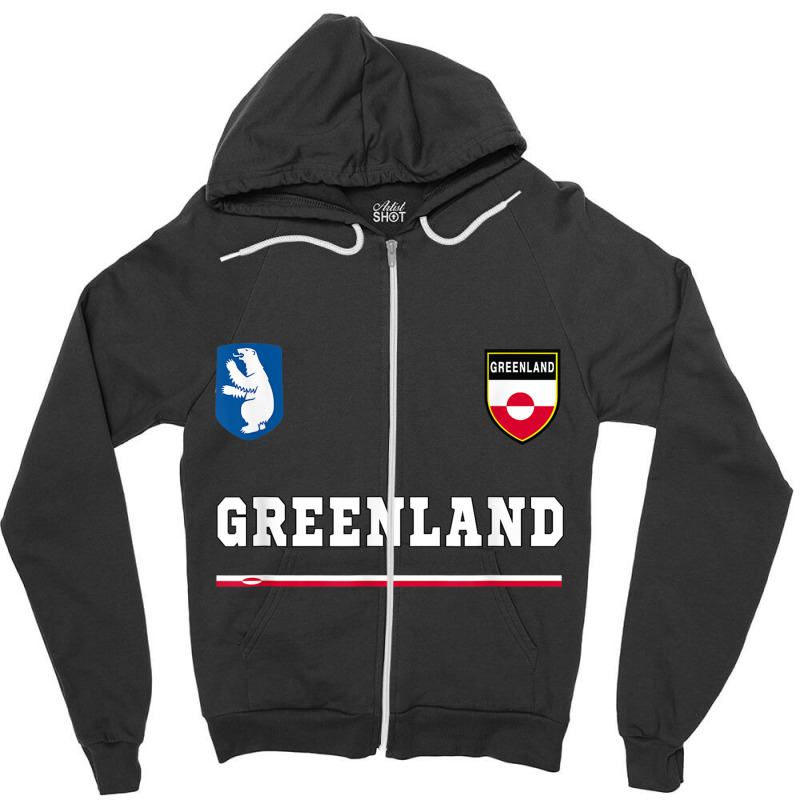 Greenland Sportsoccer Jersey Tee Flag Football Nuuk T Shirt Zipper Hoodie | Artistshot