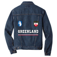 Greenland Sportsoccer Jersey Tee Flag Football Nuuk T Shirt Men Denim Jacket | Artistshot