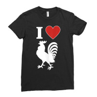 I Heart Roosters I Love Roosters Tank Top Ladies Fitted T-shirt | Artistshot