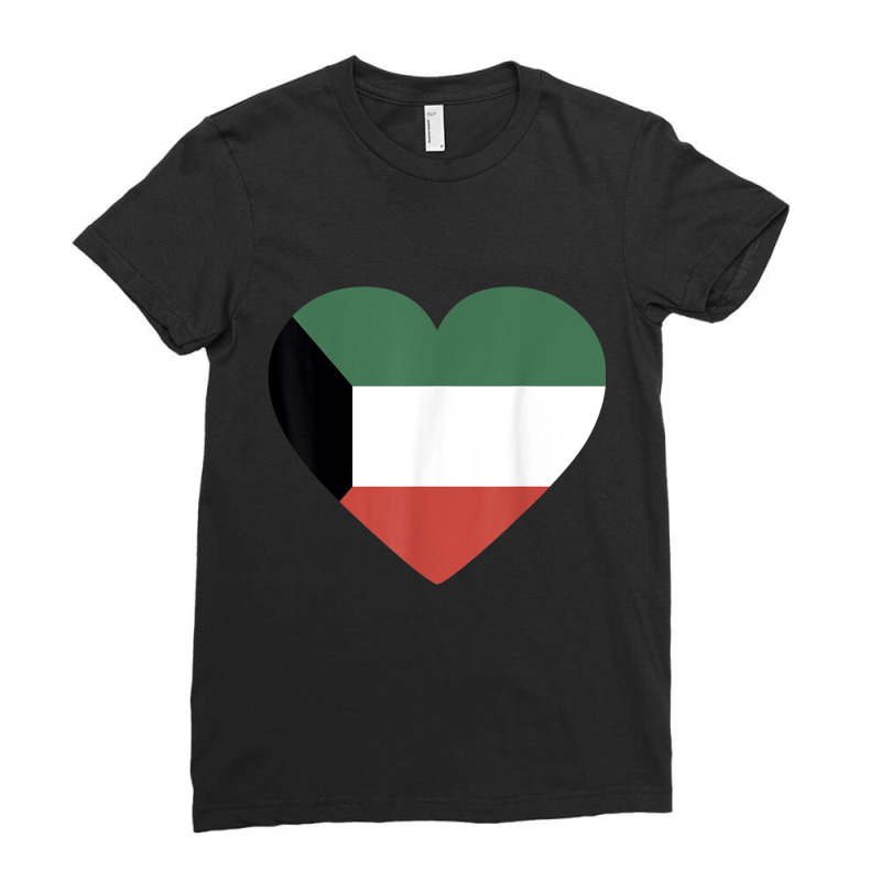 I Love Kuwait Flag T Shirt Tshirt Tee Ladies Fitted T-Shirt by cm-arts | Artistshot