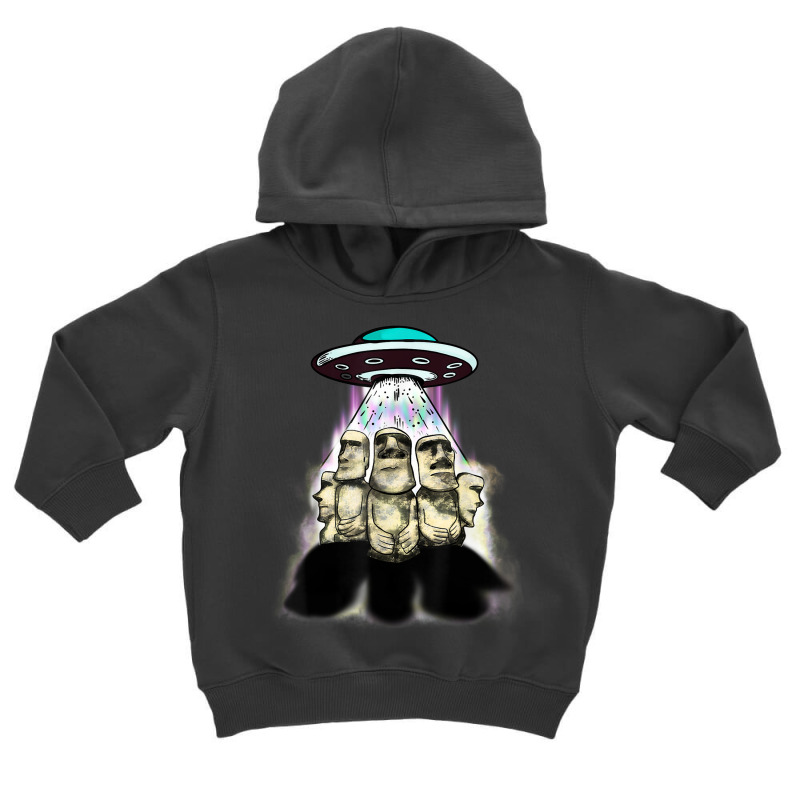 Alien Invasion Easter Island Moai Famous Statues Toddler Hoodie | Artistshot