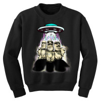 Alien Invasion Easter Island Moai Famous Statues Youth Sweatshirt | Artistshot