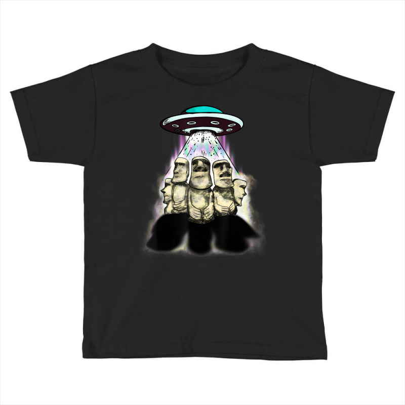 Alien Invasion Easter Island Moai Famous Statues Toddler T-shirt | Artistshot