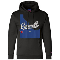 Emmett Idaho Id Map Champion Hoodie | Artistshot