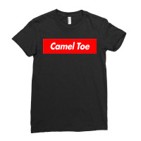 Camel Toe Red Box Ladies Fitted T-shirt | Artistshot