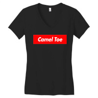 Camel Toe Red Box Women's V-neck T-shirt | Artistshot