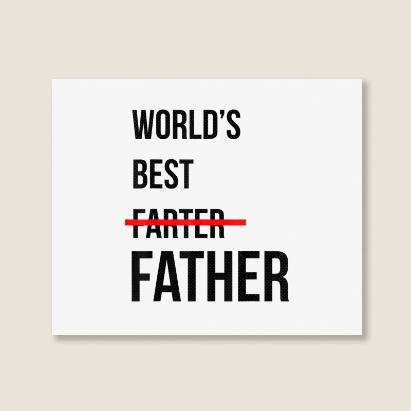 Funny Father's Day Shirt Landscape Canvas Print | Artistshot