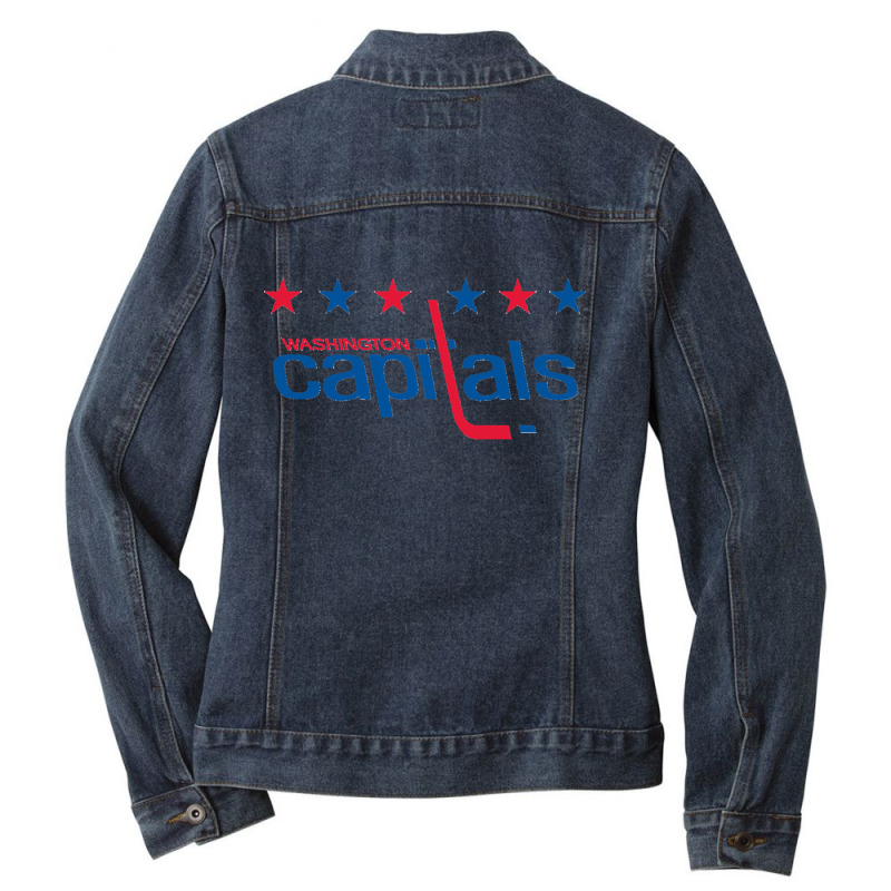 Capitals Merch Classic Ladies Denim Jacket by cm-arts | Artistshot