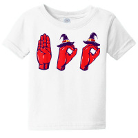 Boo Hands American Sign Language Pride Asl Halloween T Shirt Baby Tee | Artistshot