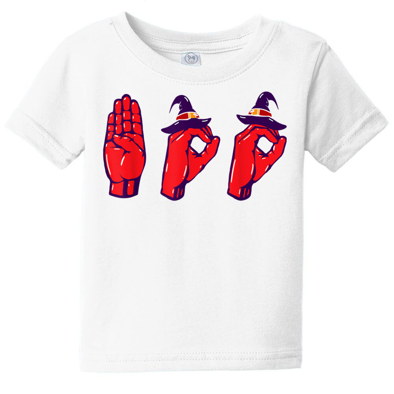 Boo Hands American Sign Language Pride Asl Halloween T Shirt Baby Tee by cm-arts | Artistshot