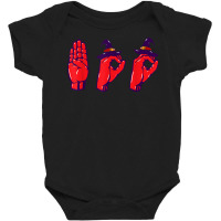 Boo Hands American Sign Language Pride Asl Halloween T Shirt Baby Bodysuit | Artistshot