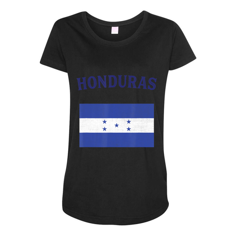 Honduras Flag Maternity Scoop Neck T-shirt by laughingtuy | Artistshot