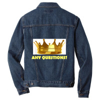 King's Crown T Shirt   Royalty Champion Victory Sports Champ Men Denim Jacket | Artistshot