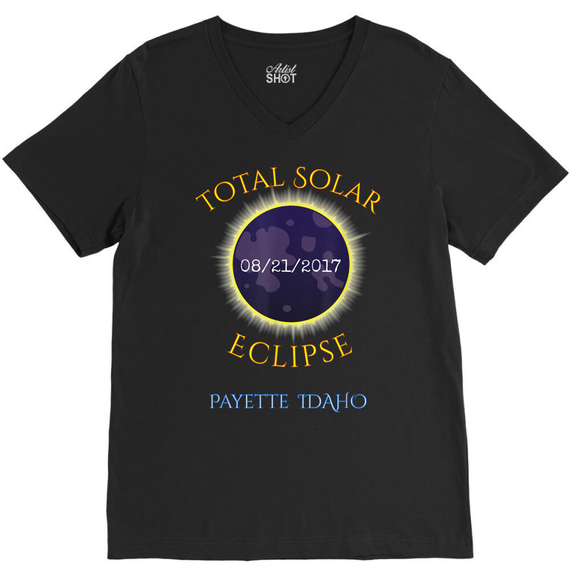 Payette Id Total Solar Eclipse T Shirt V-Neck Tee by cm-arts | Artistshot