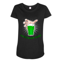 Leprechaun Urine Green Beer St Patty's Day Irish Ireland Maternity Scoop Neck T-shirt | Artistshot